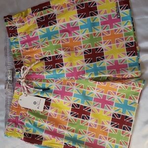 Ben Sherman NWT Colorful Design Swim Trunks
